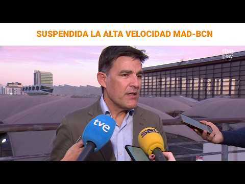 Se mantieme la suspensión de la línea de Alta Velocidad entre Madrid y Barcelona | RTVE Noticias