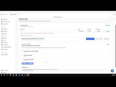 Blue Safe Online Compliance Portal Integration With Simpro