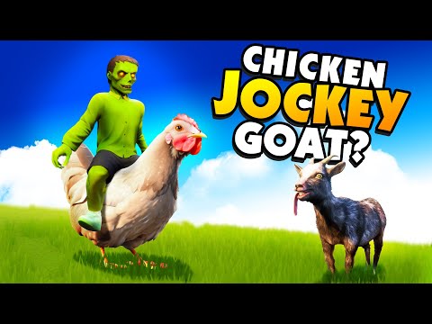 The CHICKEN Jockey Goat Is the RAREST Goat! - Goat Simulator 3