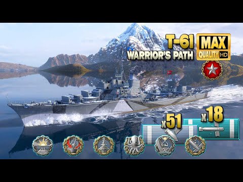 Destroyer T-61: Thriller in Ranked battle - World of Warships