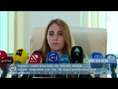 Radioloji vəziyyətlə bağlı 168 yoxlama aparılıb