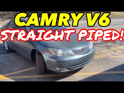 2002 Toyota Camry V6 EXHAUST w/ STRAIGHT PIPES!