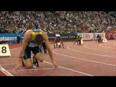 Men's 400m final Diamond League Zurich Jeremy Wariner 44.13