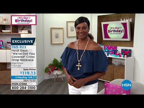 Heidi Daus "We've Got You Covered" 31" Cross Drop Neckla...