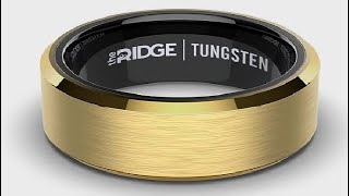 The Ridge Tungsten Rings For Men   Mens Wedding Band Review
