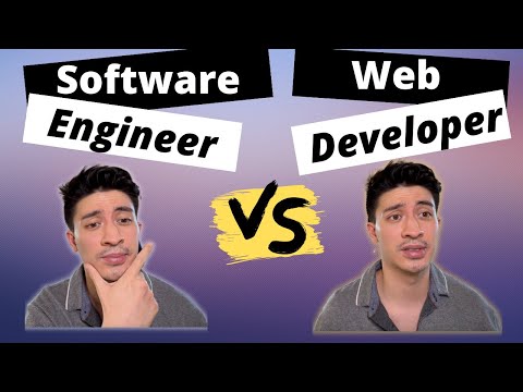 Software Engineer vs Web Developer (the differences)