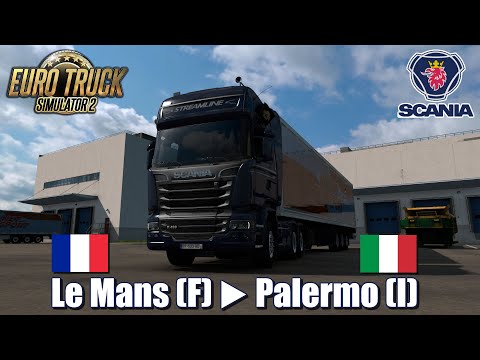 Euro Truck Simulator 2 : Le Mans (F) ▶ Palermo (I)