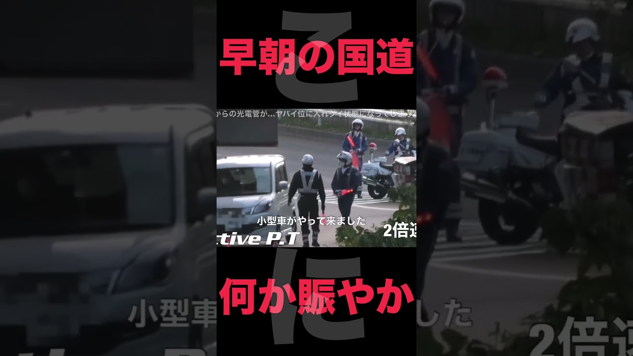 まさか、朝6時半から取り締まるとは…遊びに行くため早起きしたらまさかの取締りで次々と検挙された！