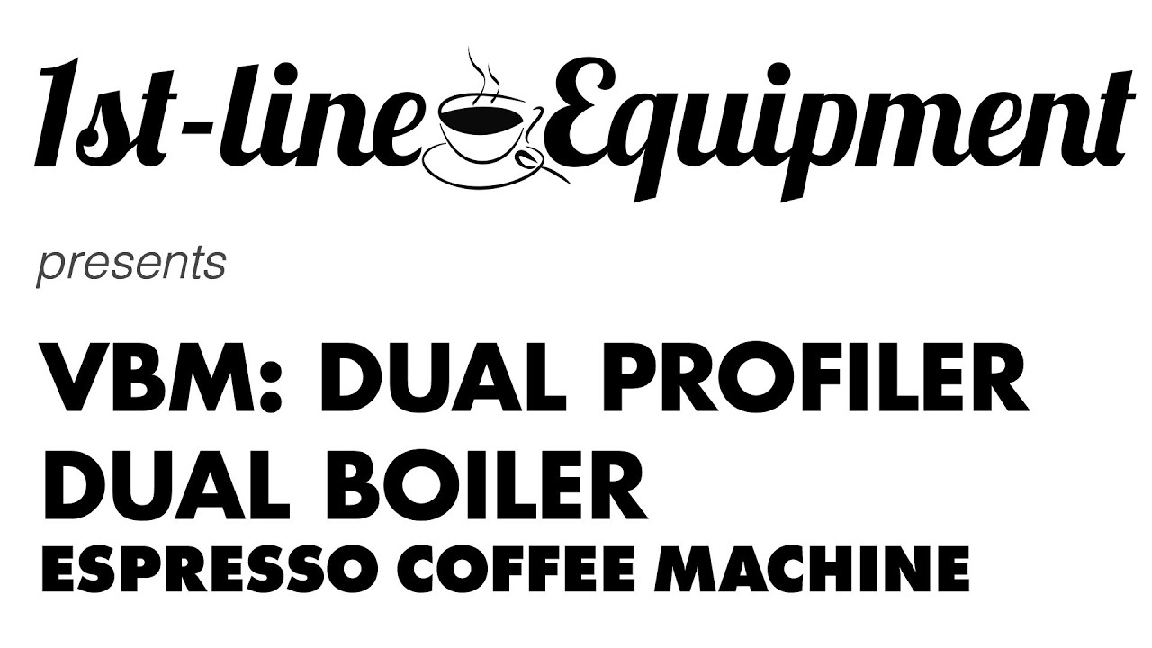 VBM: DUAL PROFILER DUAL BOILER Espresso Machine