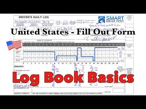 Part of a video titled How To Fill Out The Form Correctly | United States Log Books - YouTube
