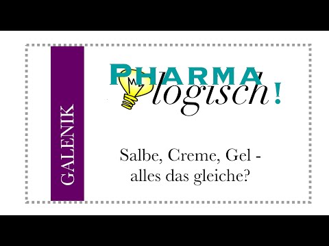 Salbe, Creme, Gel - ist das alles das gleiche?