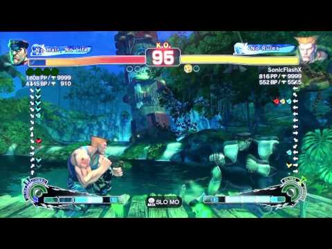 SonicFlashX (Guile) v.s M. Bison SSF4 AE ver.2012