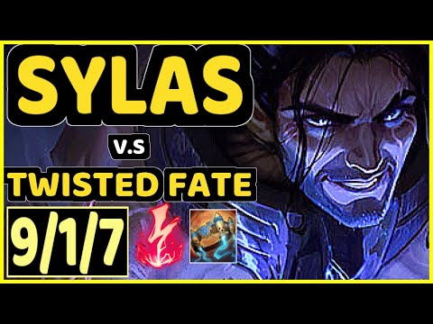 KASHTELAN (SYLAS) vs TWISTED FATE - 9/1/7 KDA MID GAMEPLAY - EUW Ranked GRANDMASTER