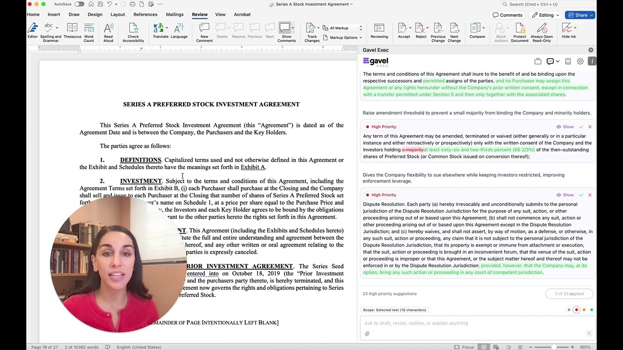 New Gavel Exec Features: Apply All &amp; Source Identification | November 2025 | AI Contract Review