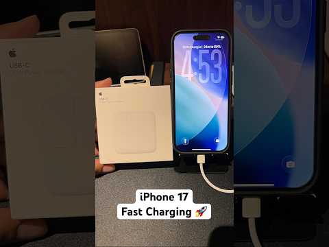 ⚡ iPhone 17 Fast Charging Test 🔋 (30W Adapter)