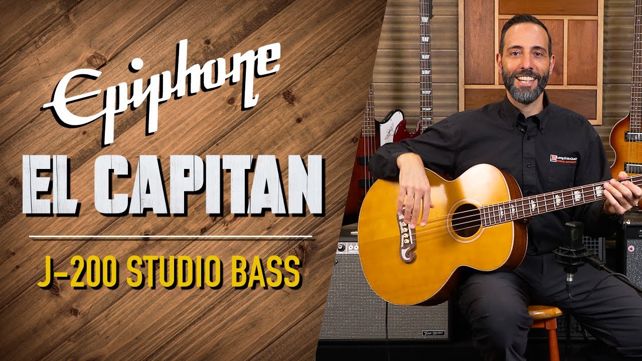 opens link to El Capitan J-200 Studio Bass - Aged Vintage Natural