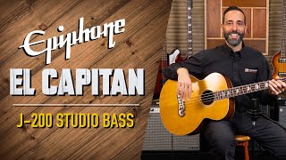 El Capitan J-200 Studio Bass - Aged Vintage Natural