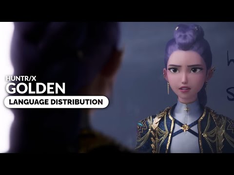 HUNTR/X (EJAE, AUDREY NUNA, REI AMI) - Golden (KPop Demon Hunters OST) | Language Distribution