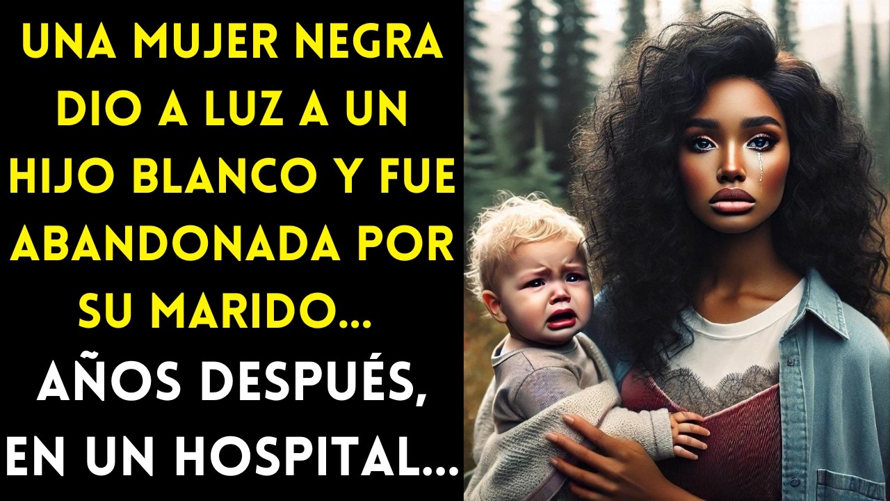 UNA MUJER NEGRA DIO A LUZ A UN HIJO BLANCO Y SU ESPOSO LA DEJÓ. AÑOS DESPUÉS EN UN HOSPITAL...