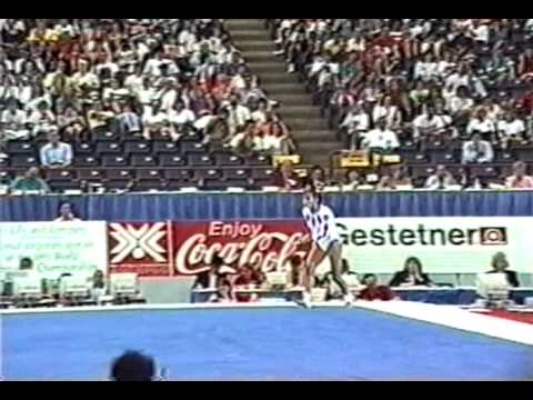 11th Team FRA Barbara Solans FX - 1991 World Gymnastics Championships 9.00