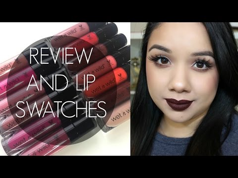 NEW Wet N Wild Liquid CatSuit Matte Lipstick| Review and Lip Swatches Video