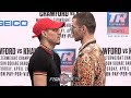 TEOFIMO LOPEZ STARES DOWN EDIS TATLI AT FINAL PRESS CONFERENCE FACE OFF 3 DAYS AHEAD OF FIGHT