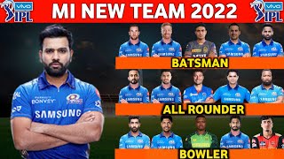 IPL 2022 | Mumbai Indians Team Full Squad | MI Probable Squad 2022 | MI Team New Players List 2022