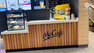 Guys hundred McCaFe in Kuwait is opening lets  try their drinks 🥤 hala🤨