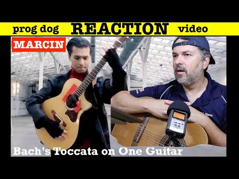 Jaw Drop React to Marcin - Bach's Toccata on One Guitar (reaction 643)