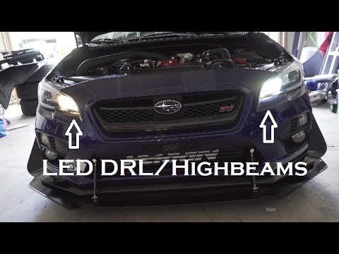 LED DRLs | Highbeams | Auxbeam | 2017 Subaru WRX STI
