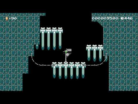 Mario Maker 2: "Mario's Descent" by Chrizzel28