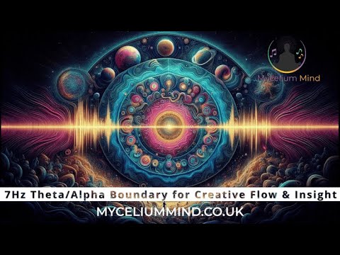 7Hz Theta Alpha Boundary for Creative Flow & Insight (Pure Sine Waves)