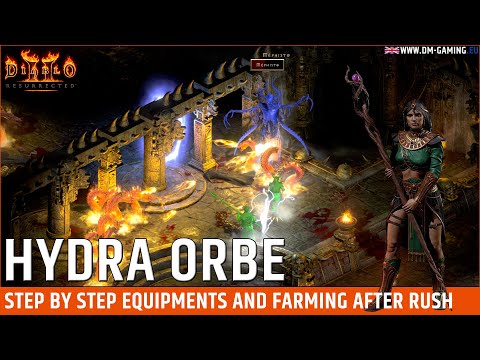 Hydra Orb Sorceress - Stuff and farming areas step by step after ladder rush | Diablo 2 Resurrected