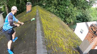The Dirtiest Roof I've Ever Cleaned In My Life!
