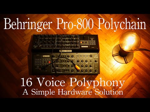 Behringer Pro-800 Polychain (16 Voice Polyphony - A Simple Hardware Solution)