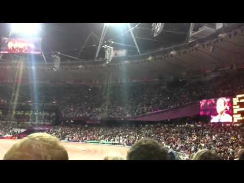 National Anthem After Jessica Ennis Medal Presentation