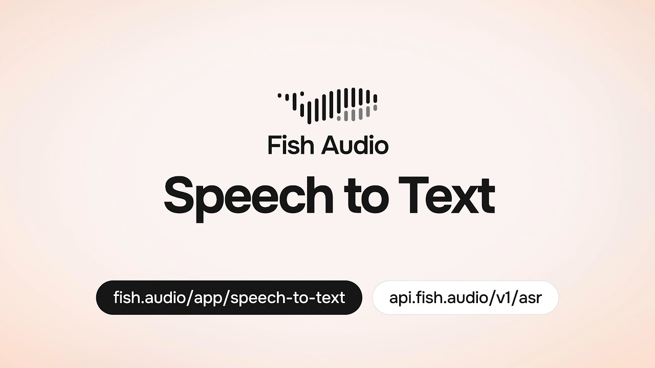 Today, we're ending boring transcripts. Introducing Fish Audio’s STT model video thumbnail