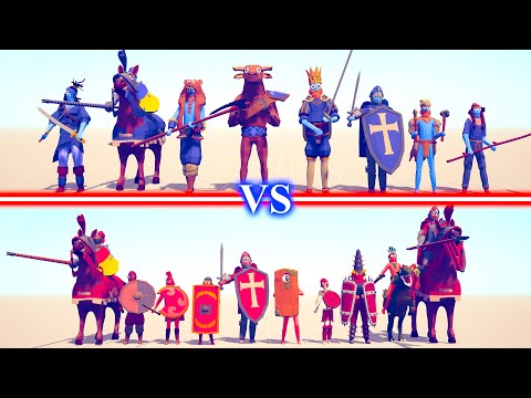 MELEE Team vs SHIELD Team - Totally Accurate Battle Simulator TABS