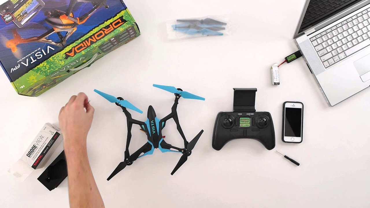 Dron Dromida Vista FPV Quad, modrá