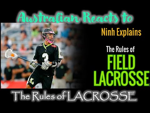 Australian Reacts to The Rules of Lacrosse Reaction (Explained by Ninh)
