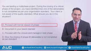PMP Exam Question Explained | Learn with Asad Ullah Chaudhry