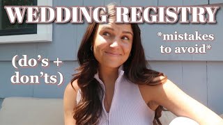 WEDDING REGISTRY TIPS | what NOT to register for!