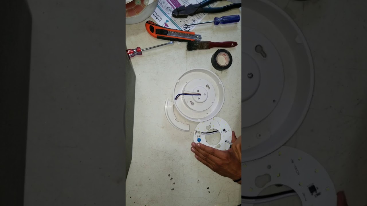 Cambio de repuesto de lámpara led