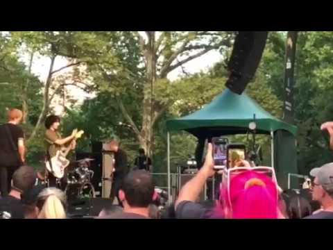 Finn Wolfhard of Stranger Things performs with SWMRS in New York City