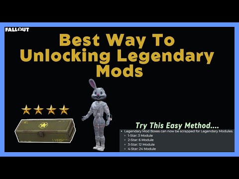 Best Way To Unlocking Legendary Mod Plans In Fallout 76.....