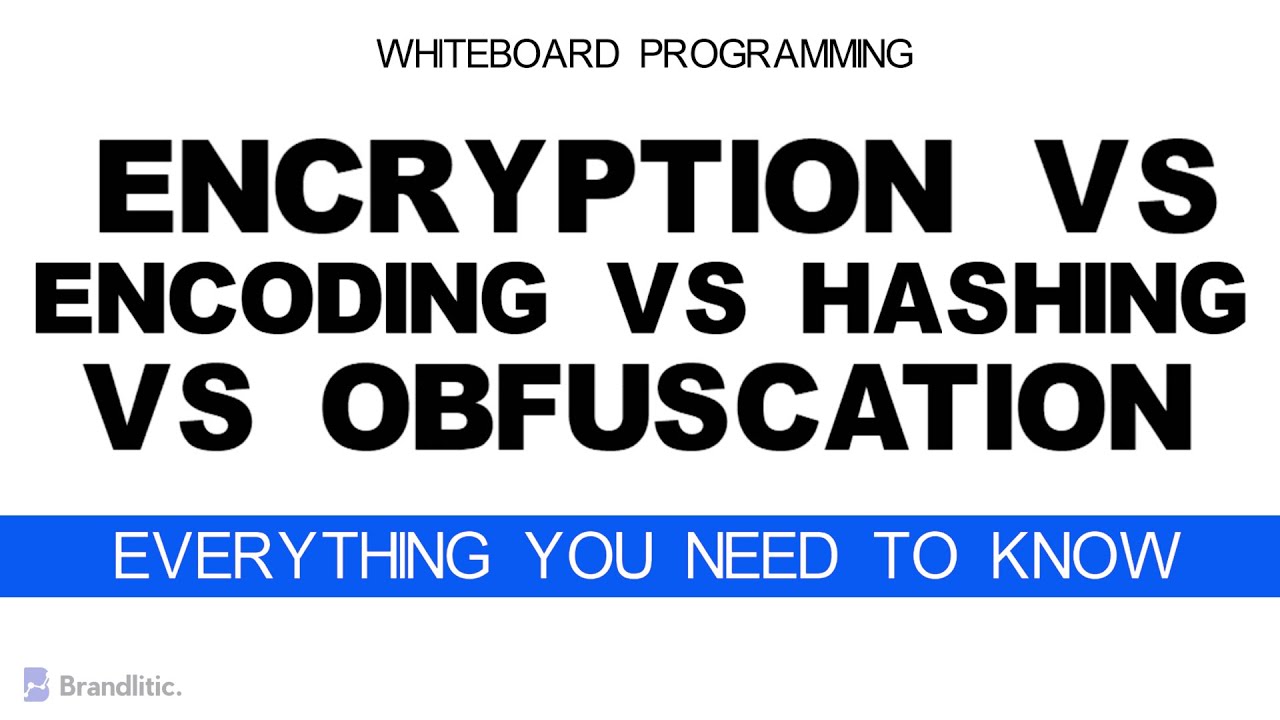 Difference Between Encryption vs Encoding vs Hashing vs Obfuscation Explained