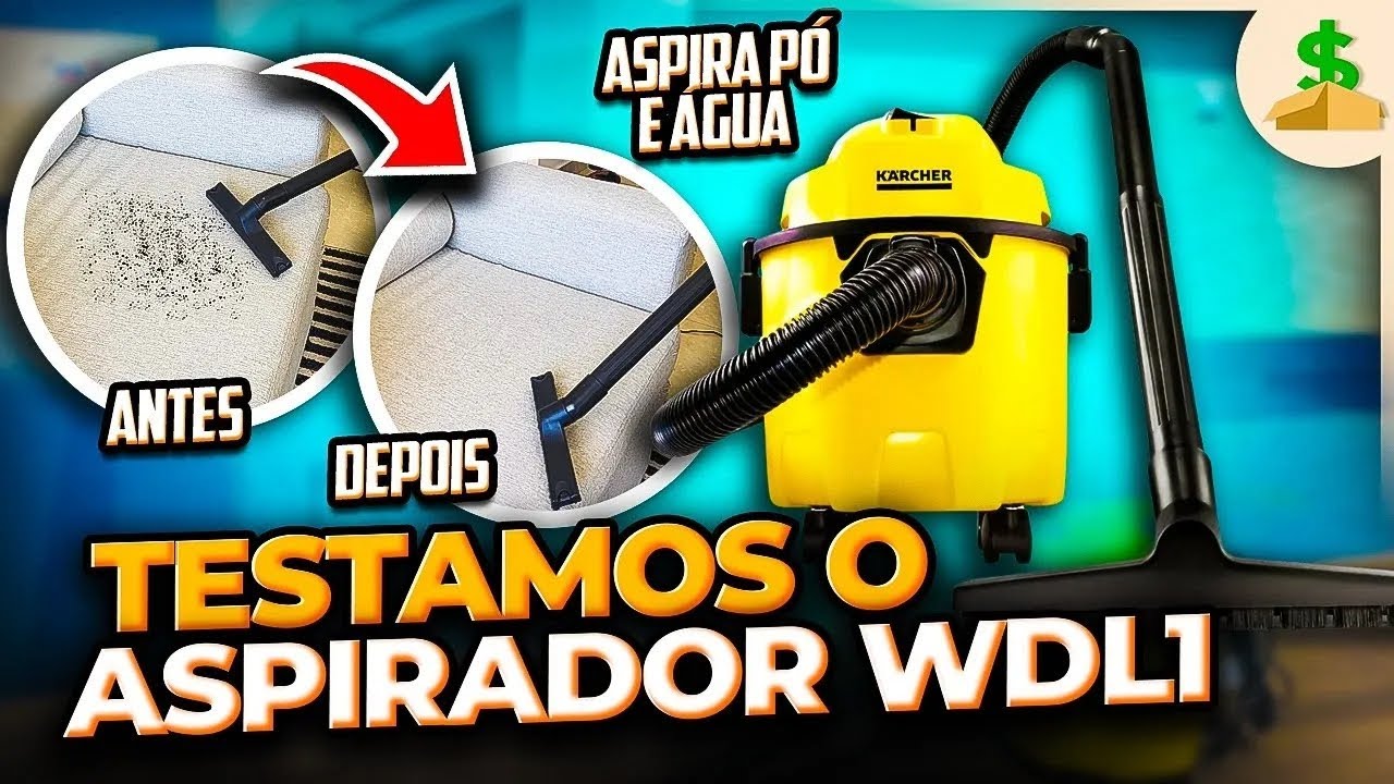 KARCHER WDL1: Um Aspirador de PÓ E ÁGUA com função SOPRADOR! DEU CONTA DA SUJEIRA? 🤔 Review + Testes