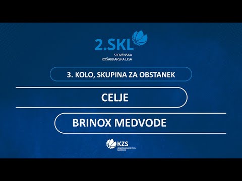 Celje : Brinox Medvode - 3. kolo, za obstanek - 2. SKL za moške - Sezona 2020/21 - 2/4