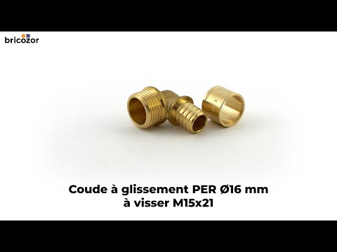 Coude PER à glissement à sortie mâle à visser BRICOZOR
