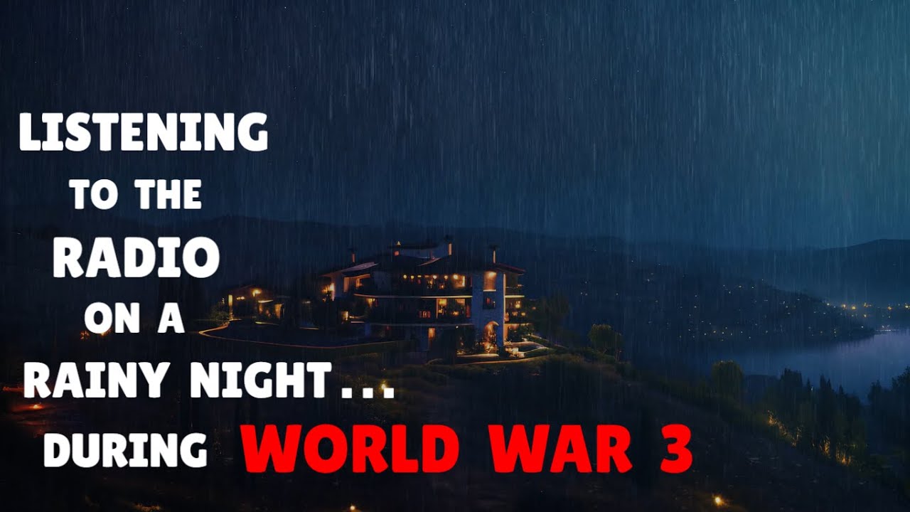 It's WW3, you're listening to the radio on a rainy night